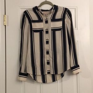 Banana republic striped blouse